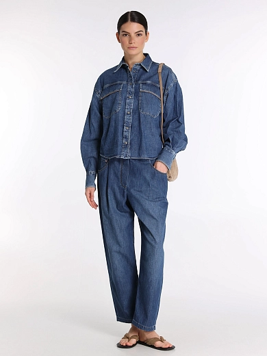 рубашка джинсовая Brunello Cucinelli MH192RB526