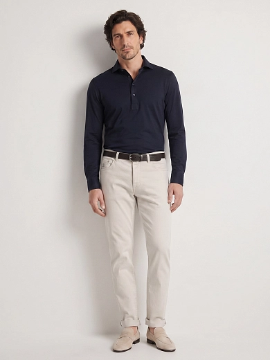поло лонгслив Brunello Cucinelli MH8363914