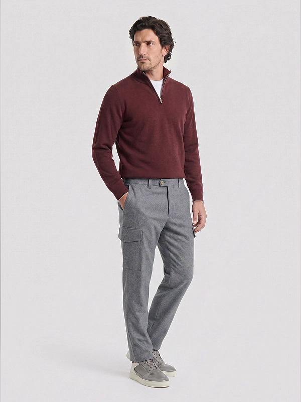 брюки карго Brunello Cucinelli M038PE1890 цвет серый