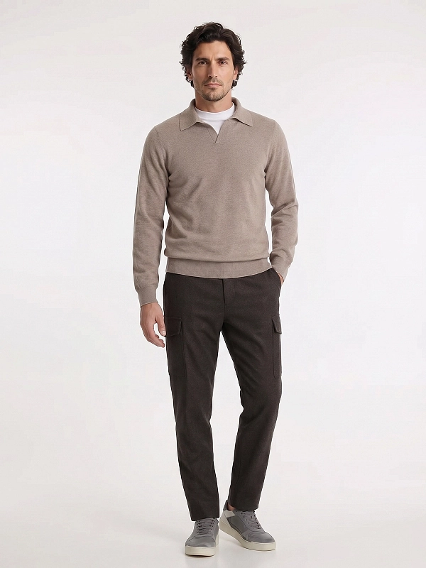 брюки карго Brunello Cucinelli M038PE1890 цвет коричневый