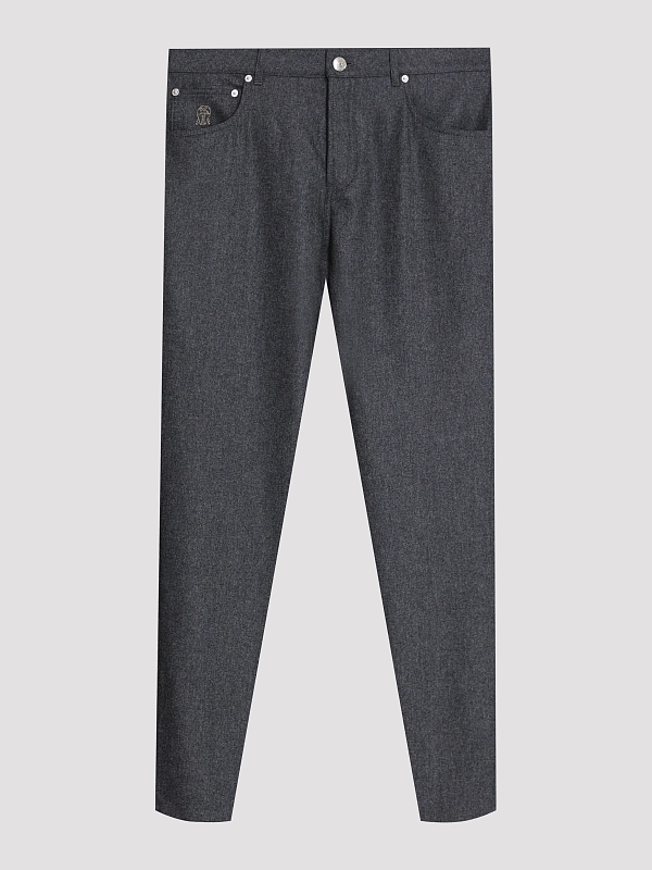 брюки Brunello Cucinelli M038PF1010 цвет серый