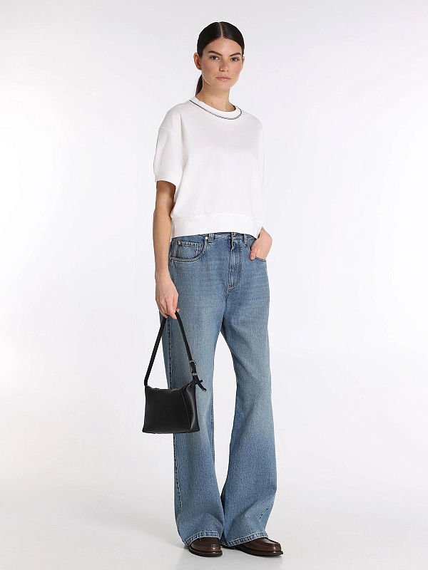 футболка Brunello Cucinelli M0T81BZ110 цвет белый