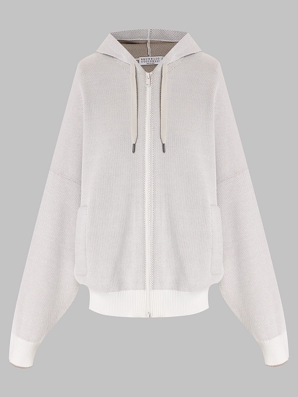 толстовка Brunello Cucinelli M19255806 цвет жемчужный