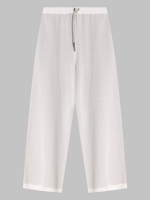 брюки трикотажные Brunello Cucinelli M19255879 цвет жемчужный