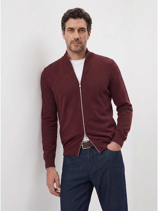 кардиган Brunello Cucinelli M2200106 цвет бордовый