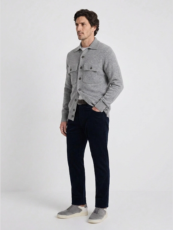 кардиган Brunello Cucinelli M22703806 цвет светло-серый