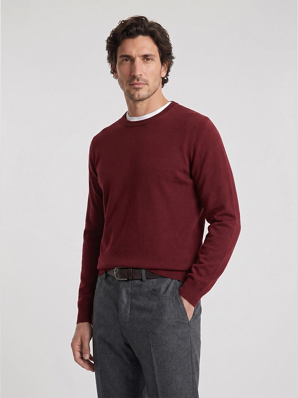 джемпер Brunello Cucinelli M2300100 цвет бордовый
