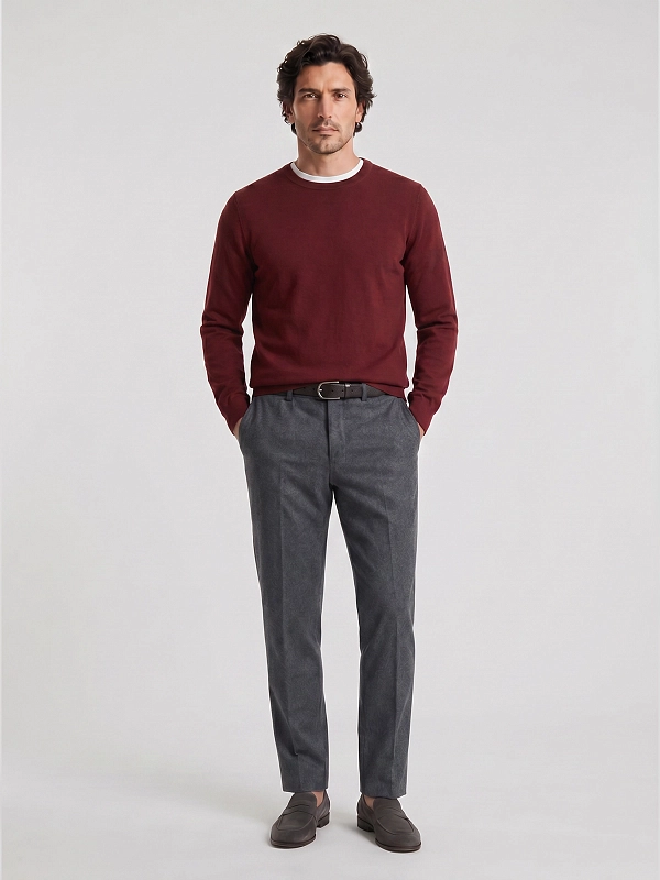 джемпер Brunello Cucinelli M2300100 цвет бордовый