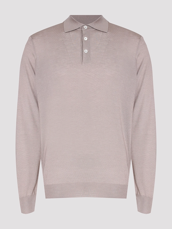 джемпер поло Brunello Cucinelli M2300295 цвет холодный бежевый