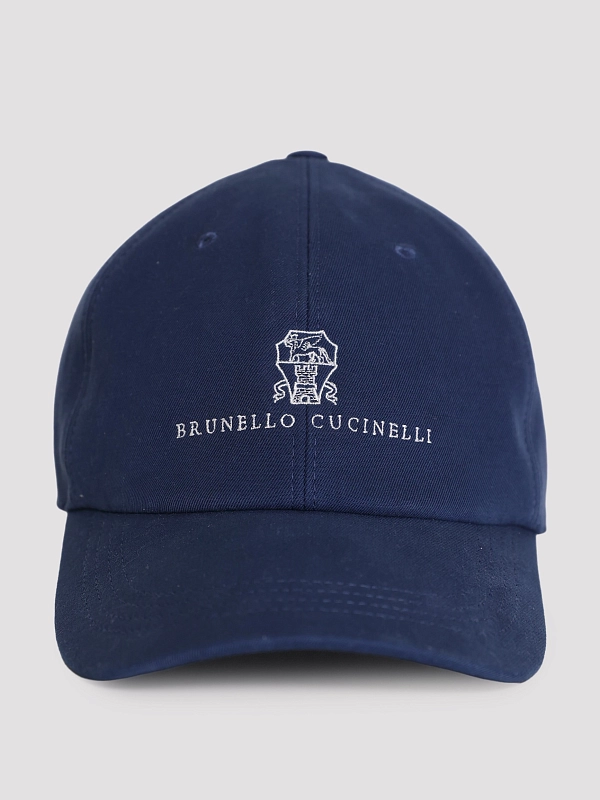 бейсболка Brunello Cucinelli M252D9850 цвет синий