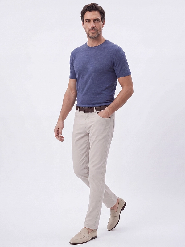 брюки Brunello Cucinelli M289LI1780 цвет светло-бежевый