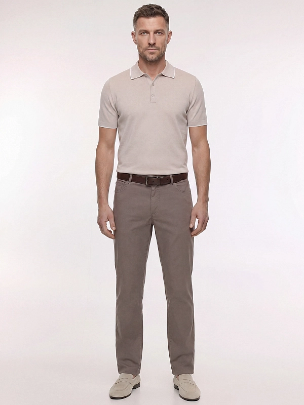 брюки Brunello Cucinelli M289LI1780 цвет коричневый