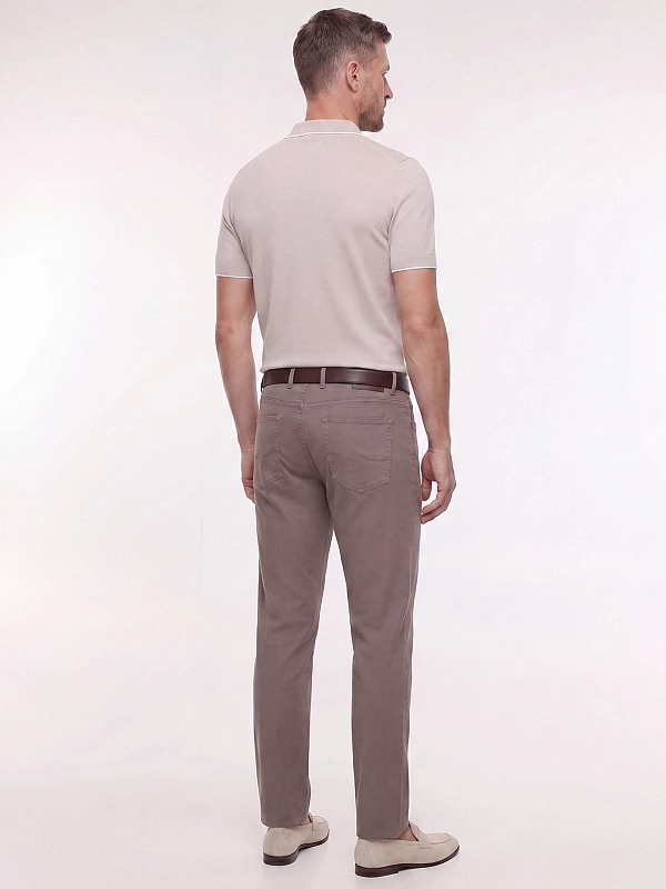 брюки Brunello Cucinelli M289LI1780 цвет коричневый