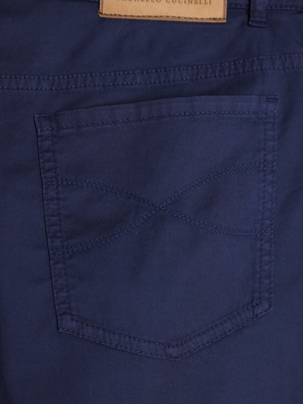 брюки Brunello Cucinelli M289LI1780 цвет синий