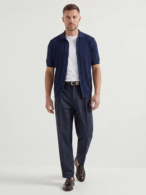 поло Brunello Cucinelli M29204006 цвет темно-синий