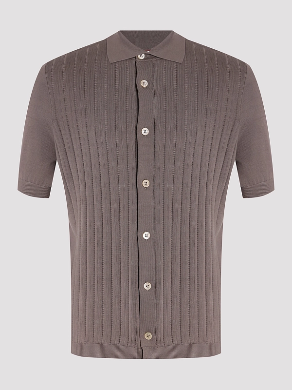 поло Brunello Cucinelli M29204006 цвет коричневый
