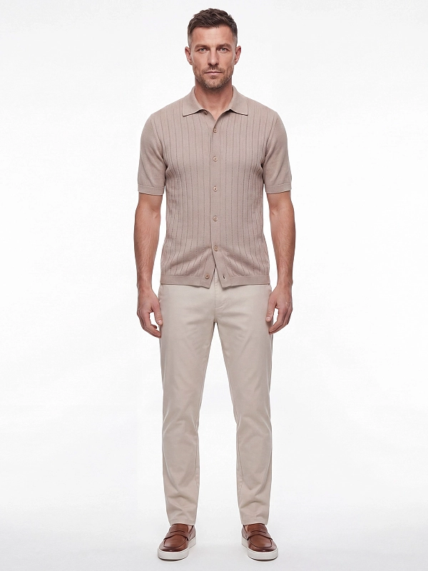 поло Brunello Cucinelli M29204006 цвет светло-коричневый