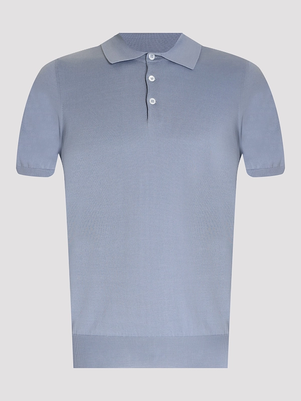 поло Brunello Cucinelli M29800125 цвет голубой