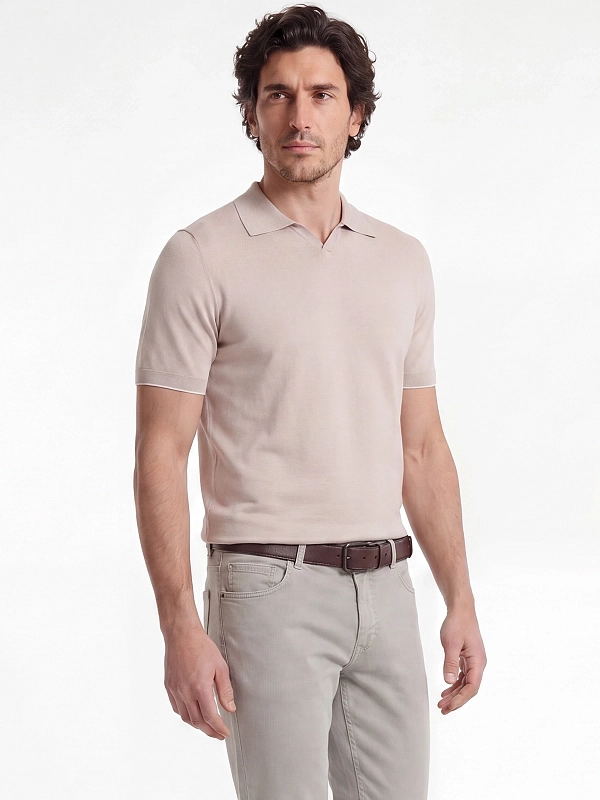 поло Brunello Cucinelli M29800145 цвет бежевый