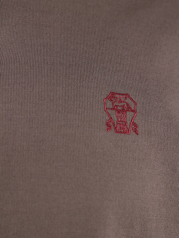 поло Brunello Cucinelli M29800195 цвет коричневый