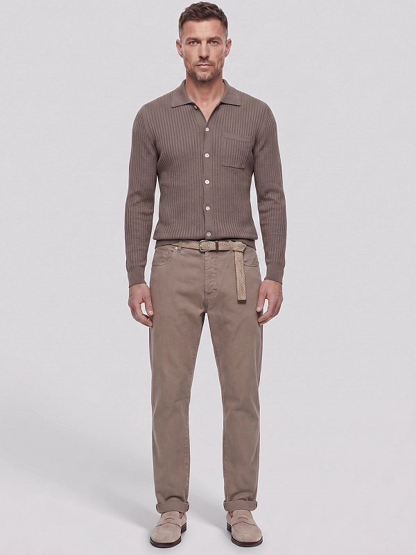 кардиган Brunello Cucinelli M29806206 цвет коричневый