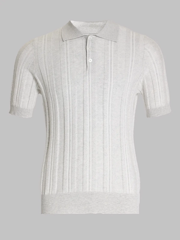 поло Brunello Cucinelli M29806305 цвет светло-серый