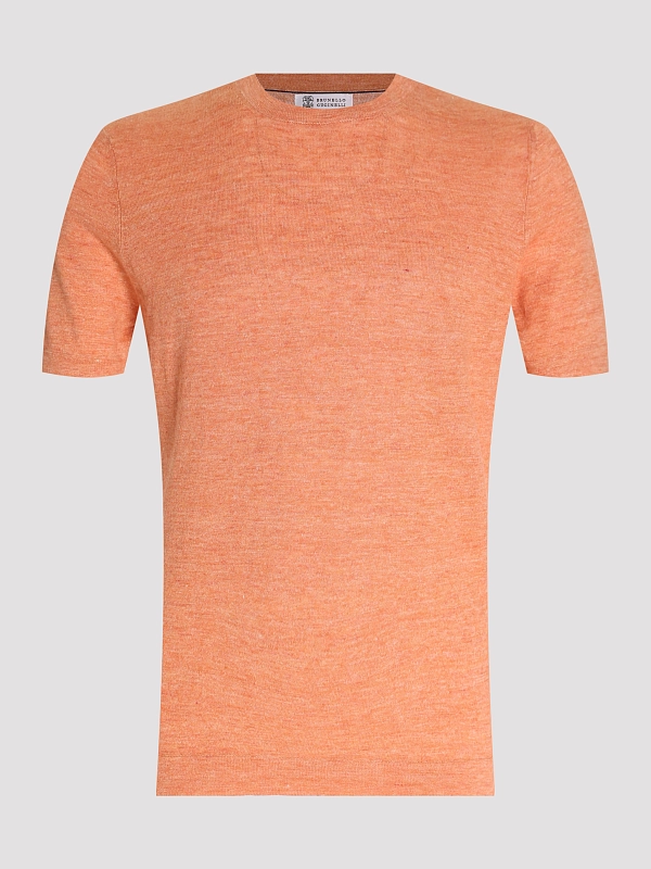 футболка Brunello Cucinelli M2L00340 цвет лососевый