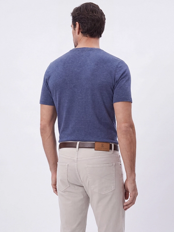 футболка Brunello Cucinelli M2L00340 цвет синий