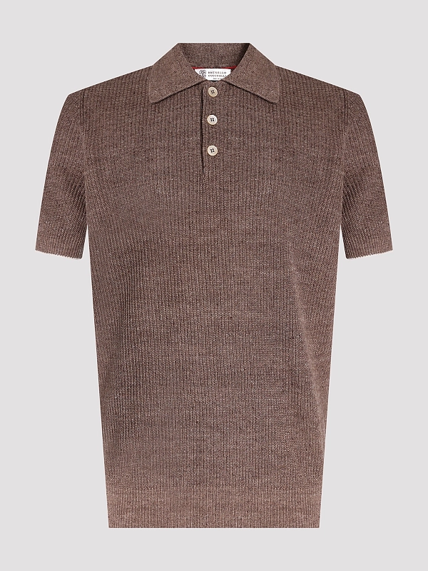 поло Brunello Cucinelli M2L707715 цвет коричневый
