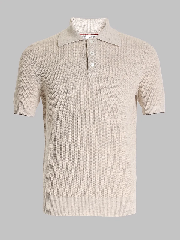 поло Brunello Cucinelli M2L707715 цвет бежевый