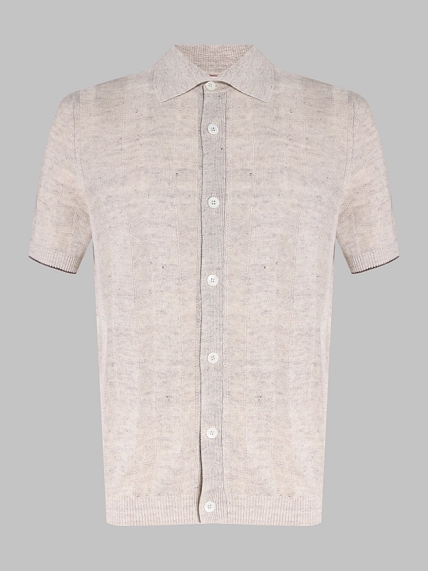 поло Brunello Cucinelli M2L707805 цвет бежевый