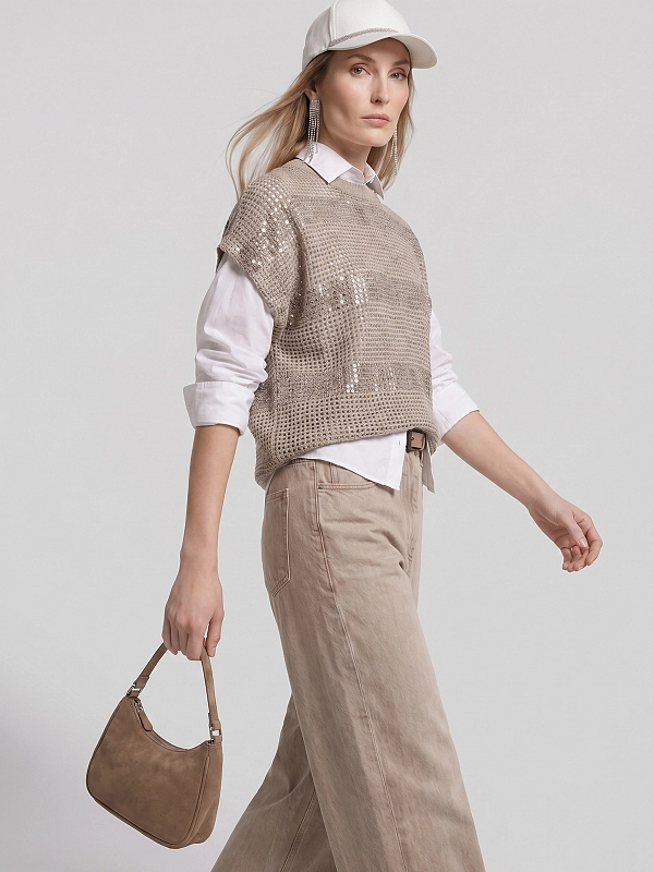 джемпер Brunello Cucinelli M58772820 цвет бежевый