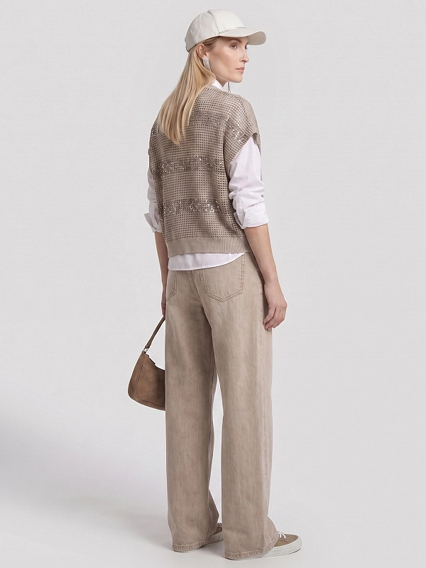 джемпер Brunello Cucinelli M58772820 цвет бежевый