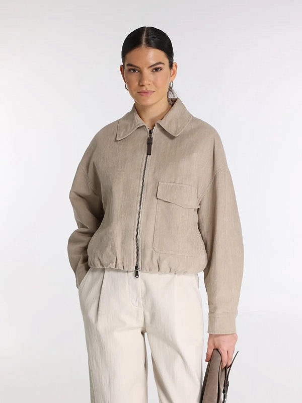 куртка вельветовая Brunello Cucinelli MB1787660 цвет бежевый