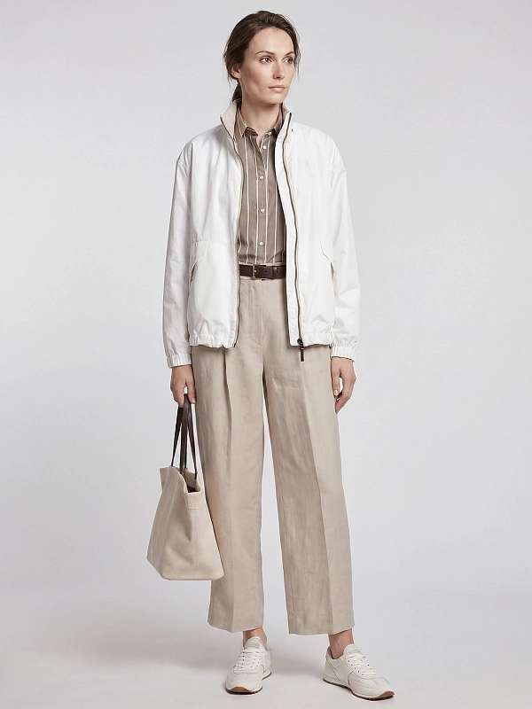 ветровка Brunello Cucinelli MB4227719 цвет белый