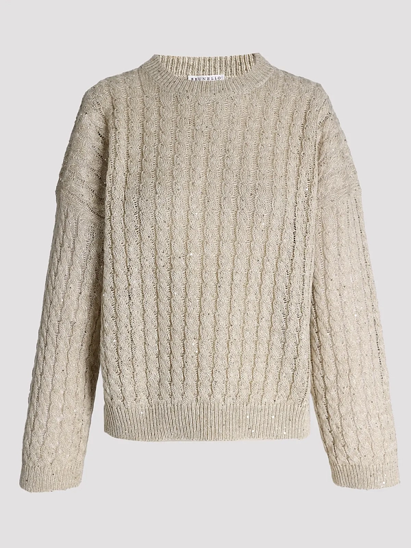 джемпер Brunello Cucinelli MCO559710 цвет бежевый