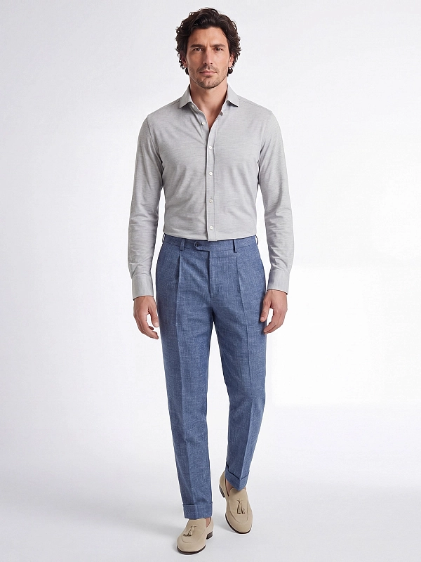 рубашка Brunello Cucinelli MD8216686 цвет серый