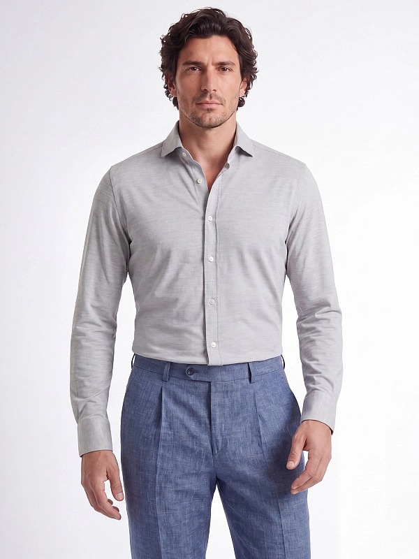 рубашка Brunello Cucinelli MD8216686 цвет серый