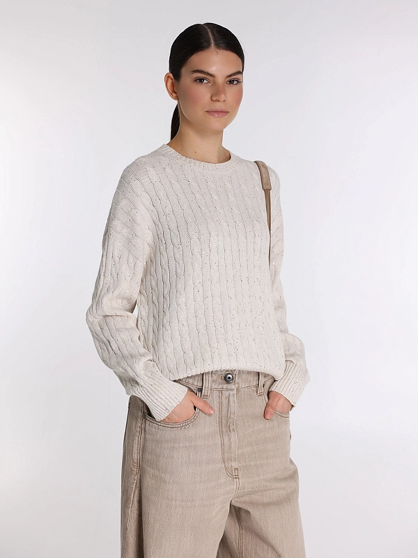 джемпер Brunello Cucinelli MDV797410 цвет светло-бежевый