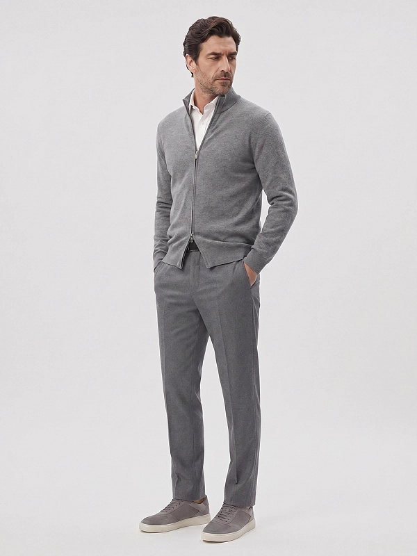 брюки Brunello Cucinelli ME226H0680 цвет серый