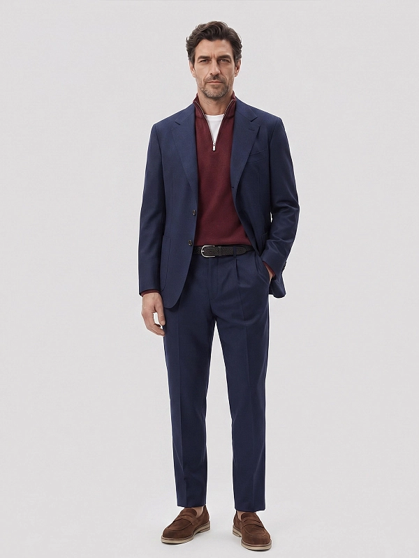 брюки Brunello Cucinelli ME226L00H цвет синий
