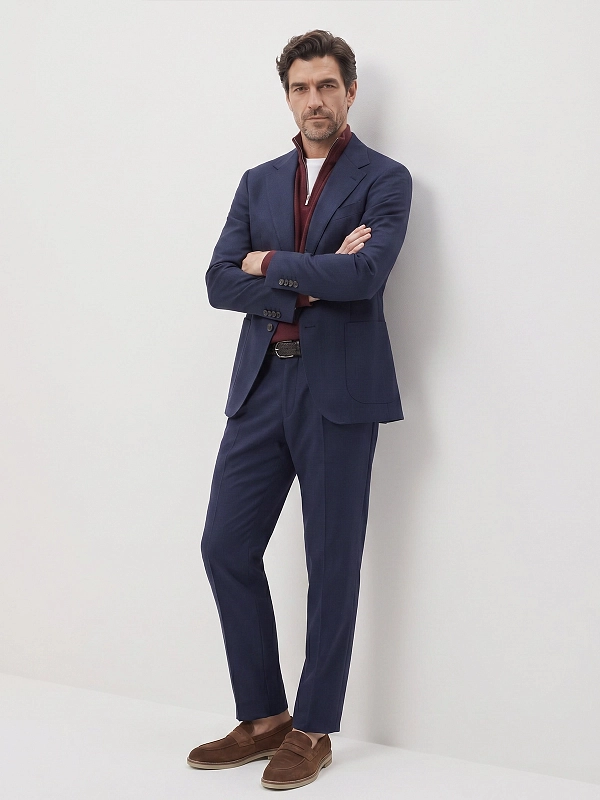 брюки Brunello Cucinelli ME226L00H цвет синий