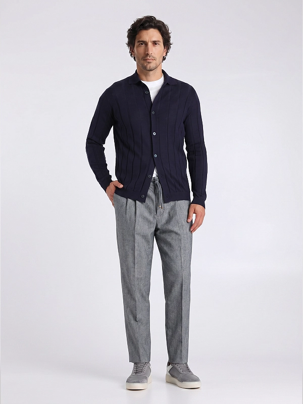 брюки на кулисе Brunello Cucinelli ME264E1710 цвет темно-серый
