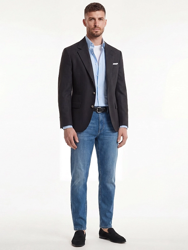 джинсы Brunello Cucinelli ME645D3210 цвет голубой