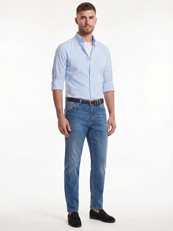 джинсы Brunello Cucinelli ME645D3210 цвет голубой