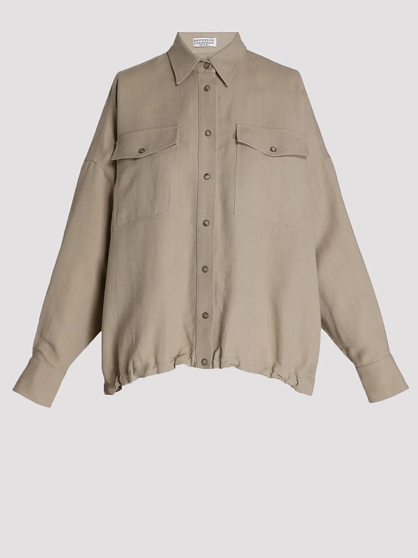 рубашка Brunello Cucinelli MH126NE416 цвет светло-бежевый