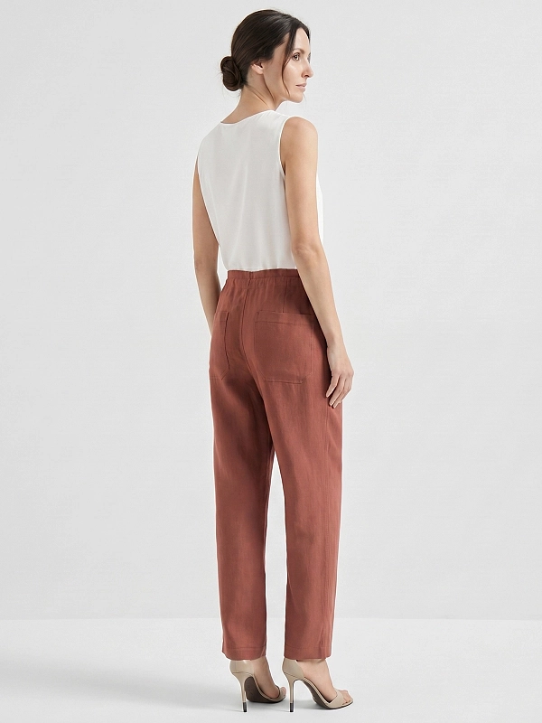 брюки Brunello Cucinelli MH126P9217 цвет кирпичный