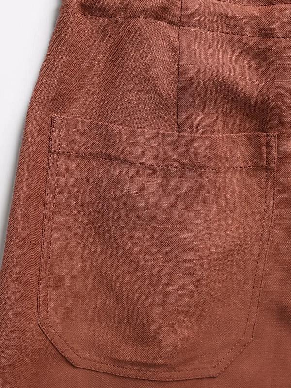 брюки Brunello Cucinelli MH126P9217 цвет кирпичный