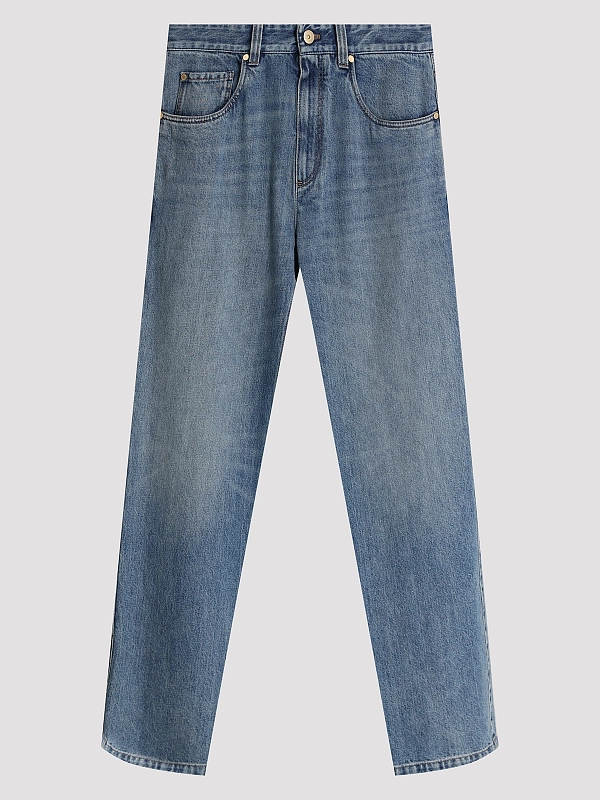 джинсы Brunello Cucinelli MH192P5566 цвет темно-синий