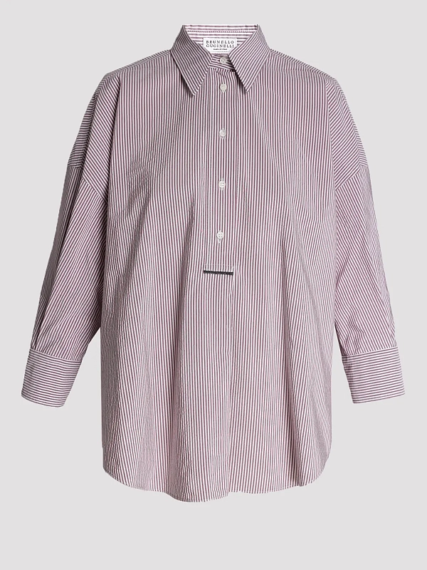 рубашка Brunello Cucinelli MH741NG805 цвет сиреневый